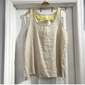 Patagonia Women’s Seahurst Bleached Stone Yellow Tank Sz 12